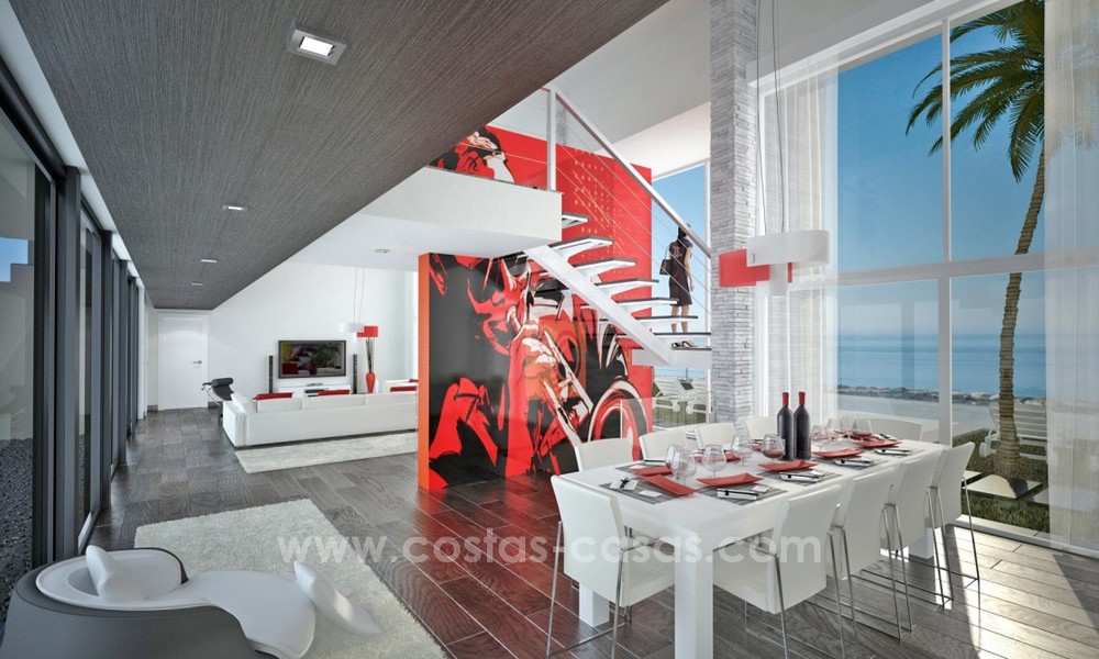 Moderne nieuwbouwvilla te koop in Marbella met panoramisch zeezicht 4458