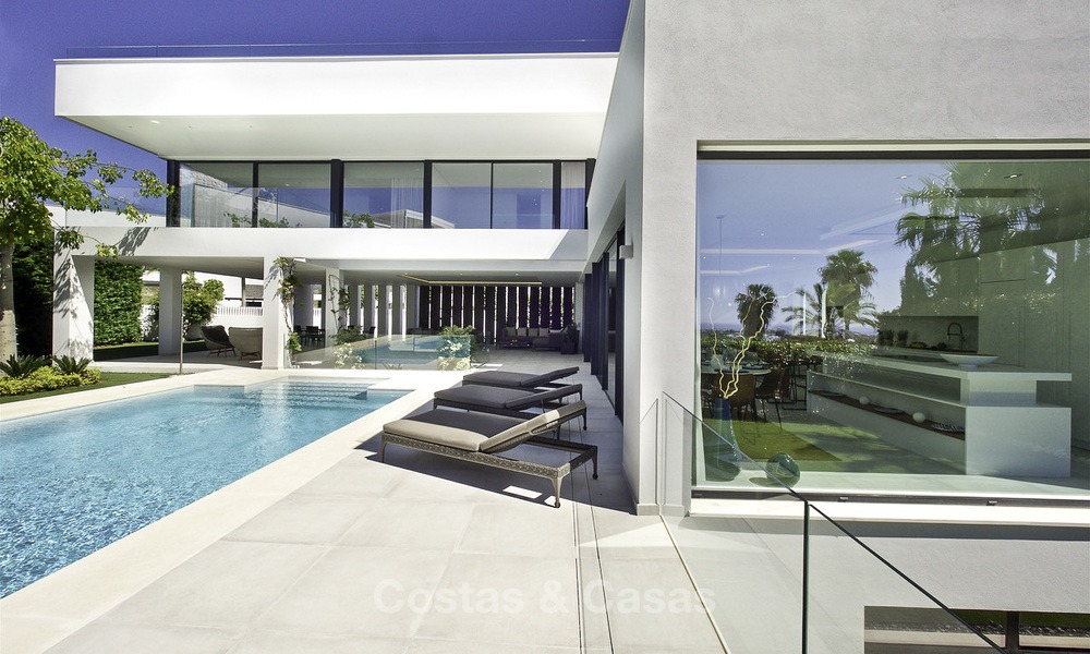 Nieuwe moderne luxe design villa´s te koop, Marbella - Benahavis, instapklaar, met golf- en zeezicht 13551