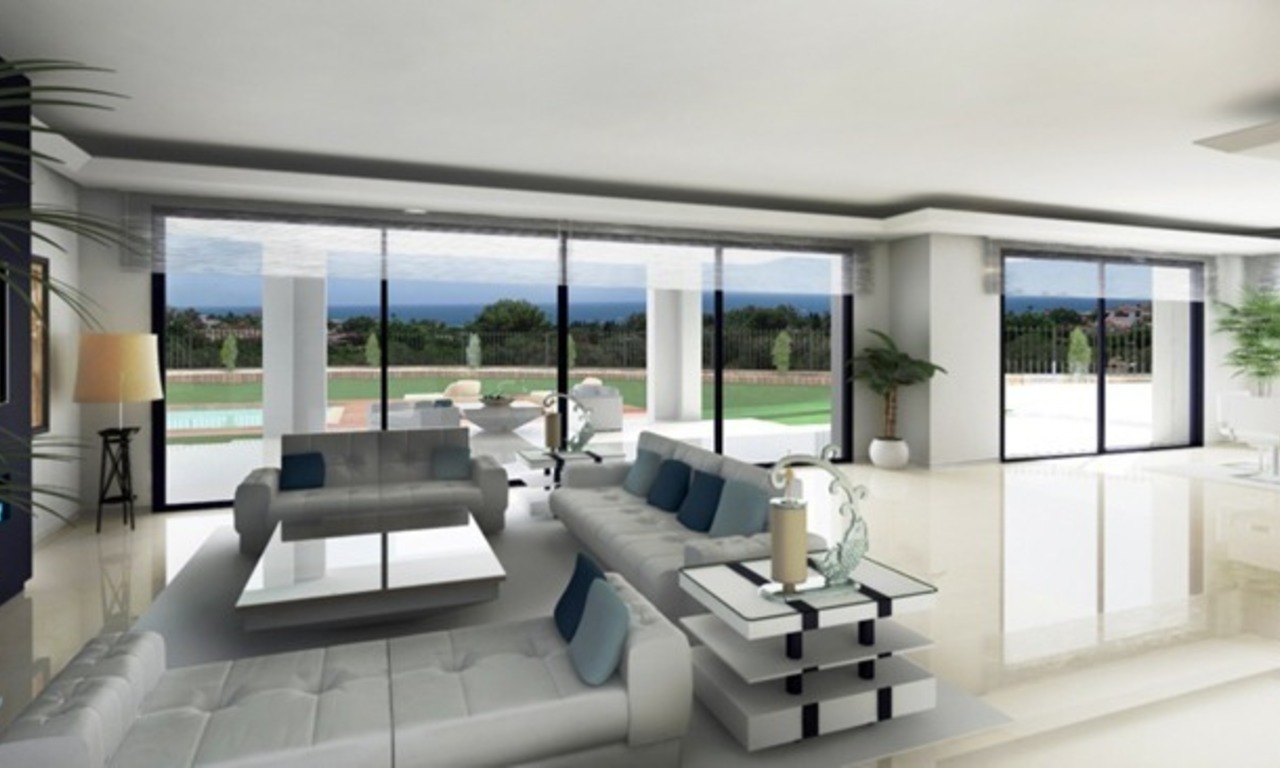 Moderne villa in aanbouw te koop aan de golf, Marbella – Benahavis 1