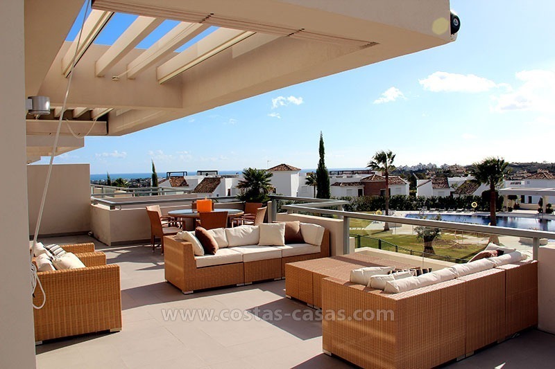 Te huur modern, luxe golf vakantie appartement, Marbella – Benahavis, Costa del Sol