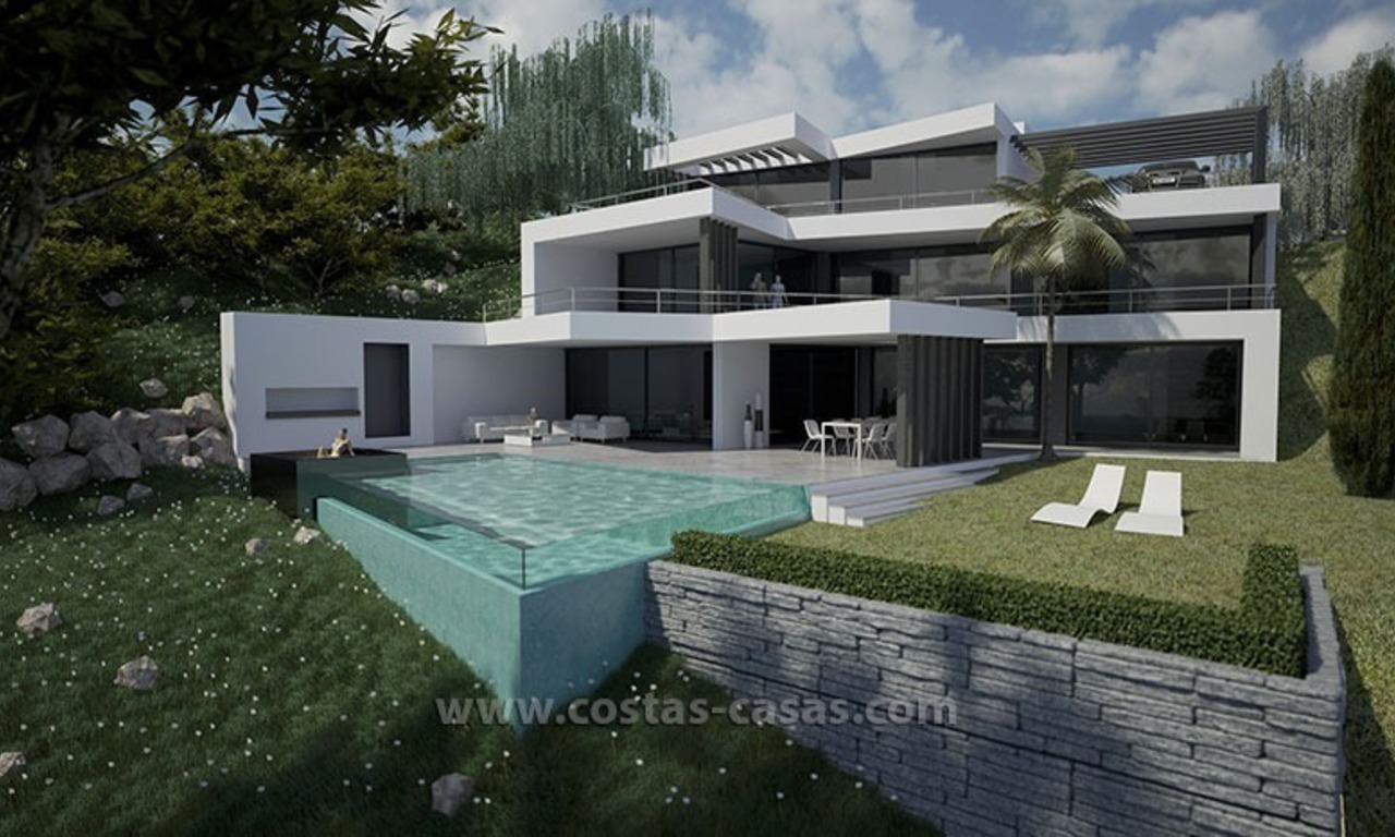 Nieuwe, moderne luxe villa te koop in Marbella 1
