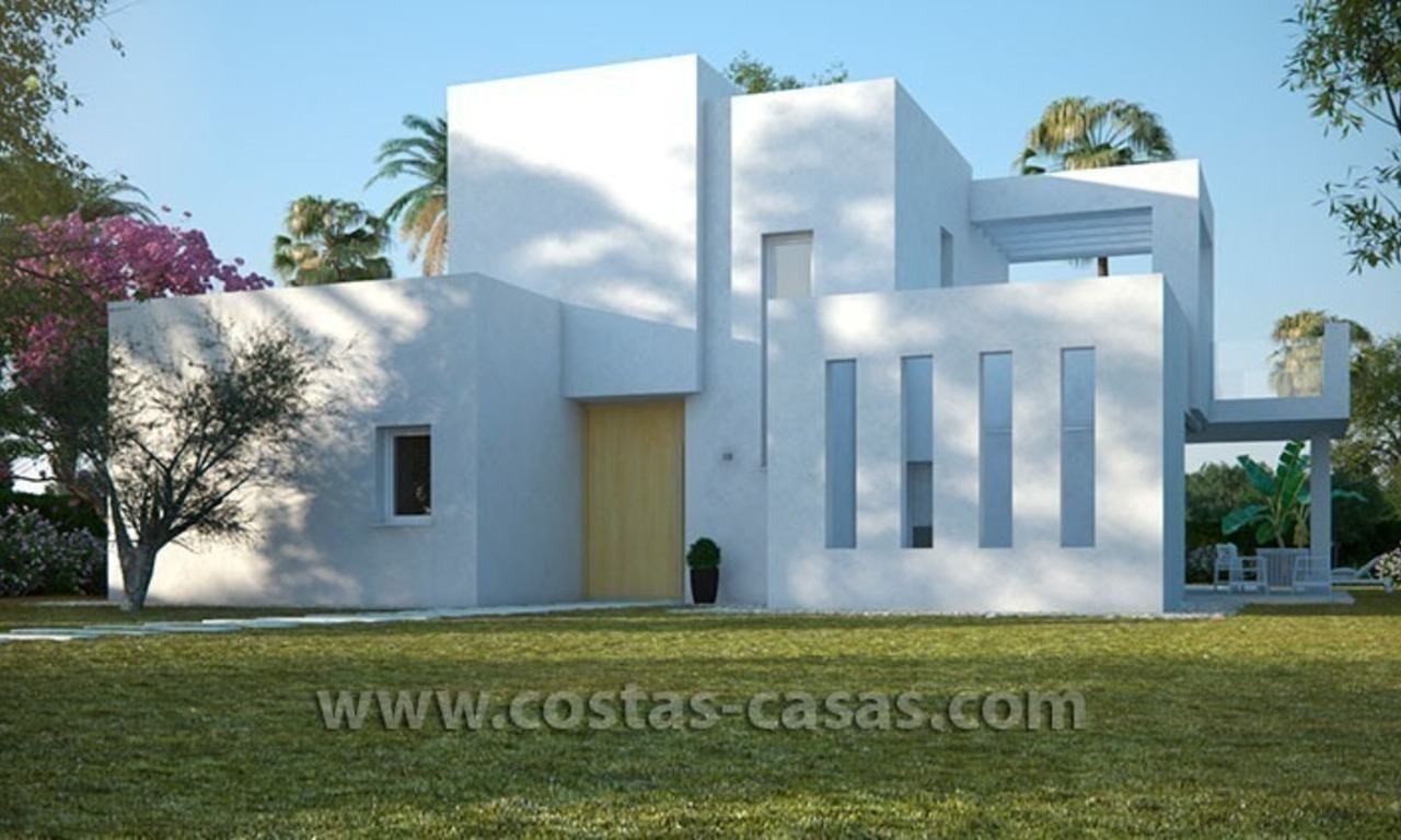 Nieuwe moderne villa te koop met grote terrassen in oost Marbella 2