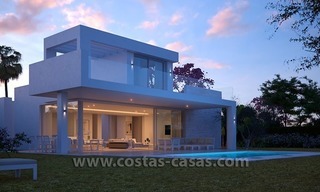 Nieuwe moderne villa te koop met grote terrassen in oost Marbella 1