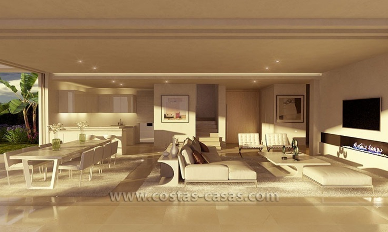 Nieuwe moderne villa te koop met grote terrassen in oost Marbella 3