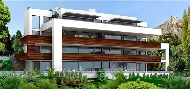 Moderne nieuwe luxe appartementen te koop op de Golden Mile in Marbella