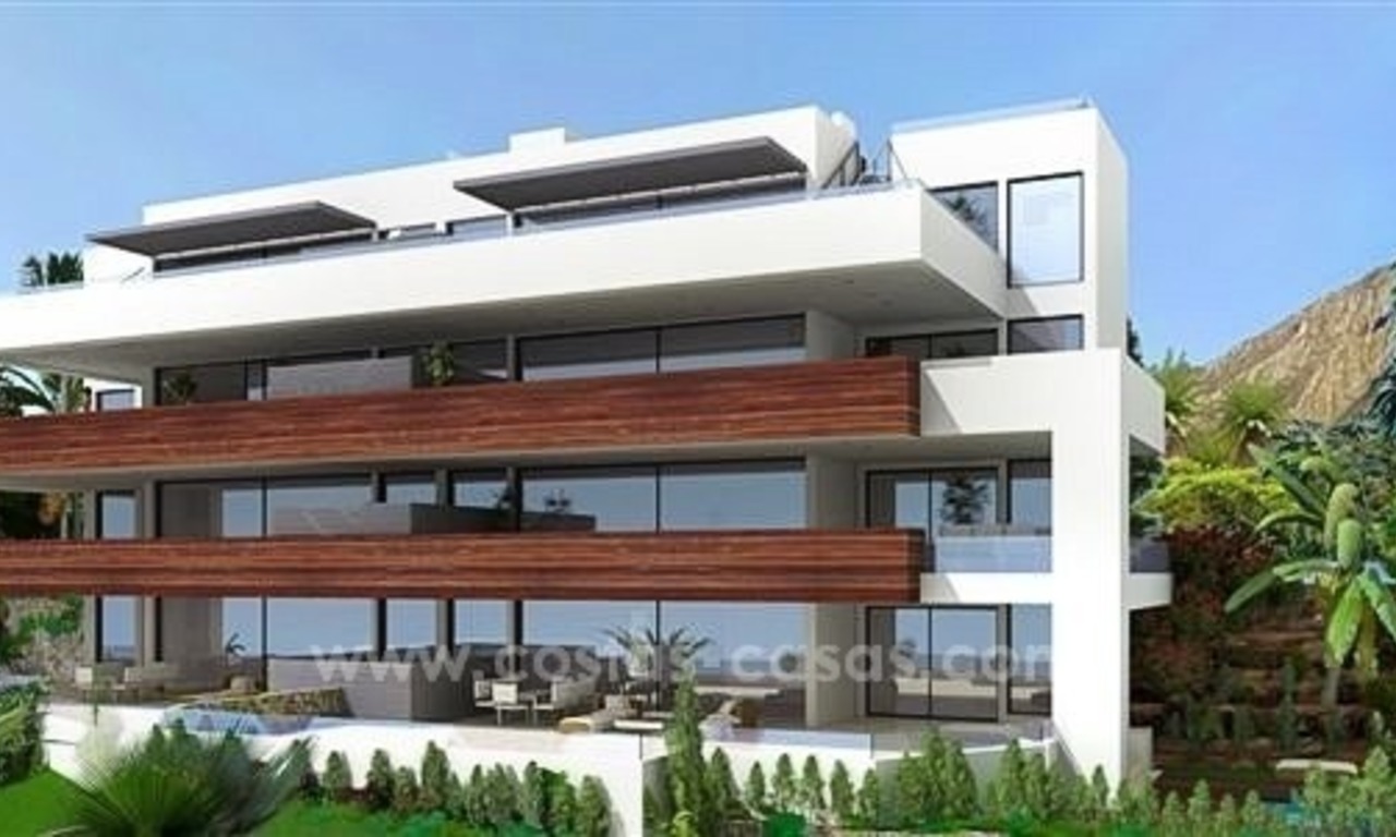 Moderne nieuwe luxe appartementen te koop op de Golden Mile in Marbella 1