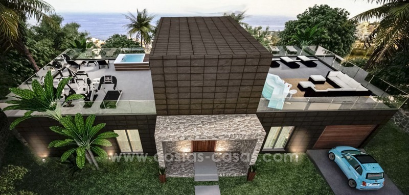Nieuwe moderne villas te koop aan de Costa del Sol, tussen Estepona en Casares