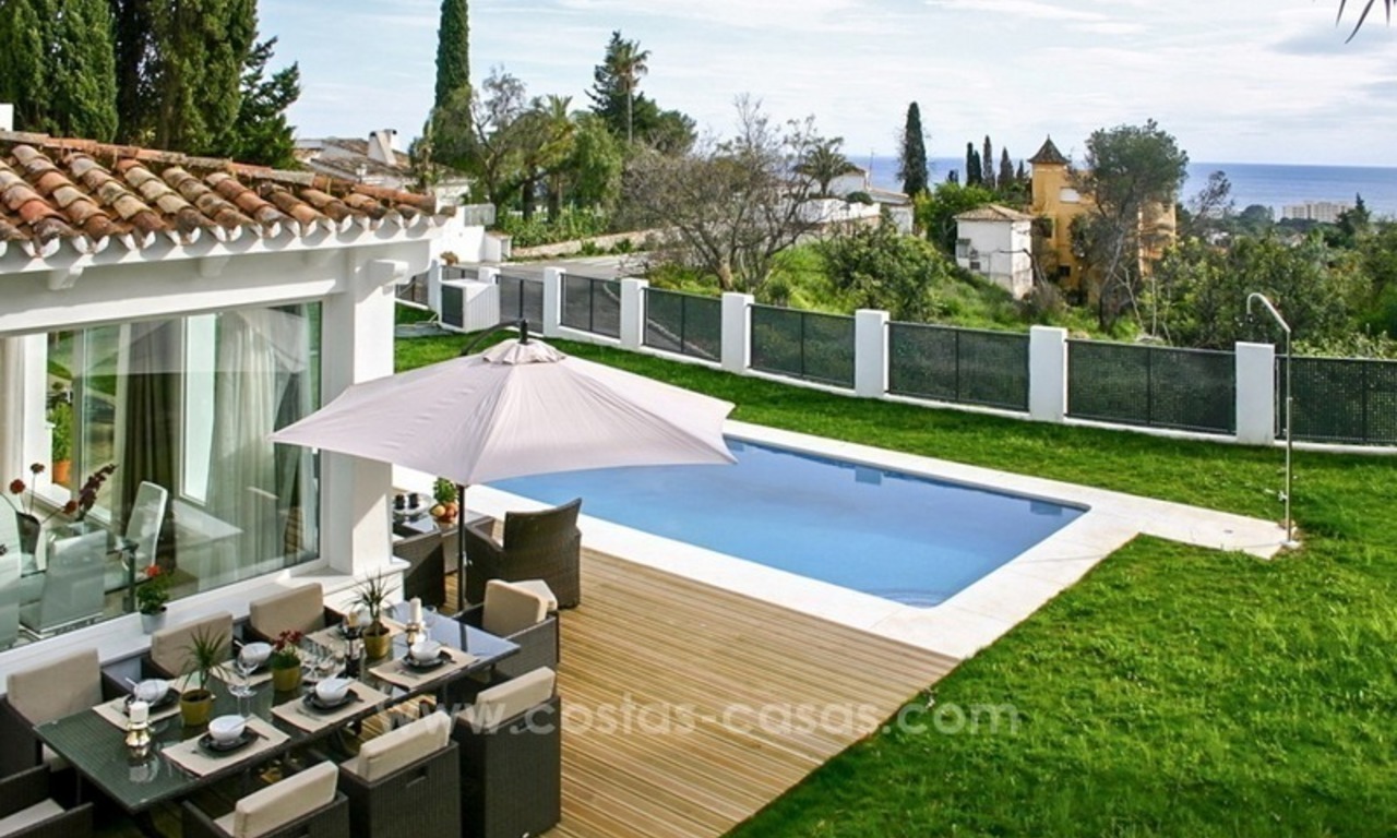 Moderne scherpgeprijsde villa te koop met zeezicht in oost Marbella 2