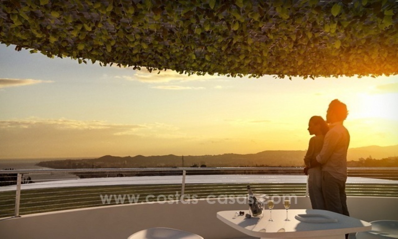 Nieuwe moderne luxe penthouses en appartementen te koop in Benalmadena, Costa del Sol 3