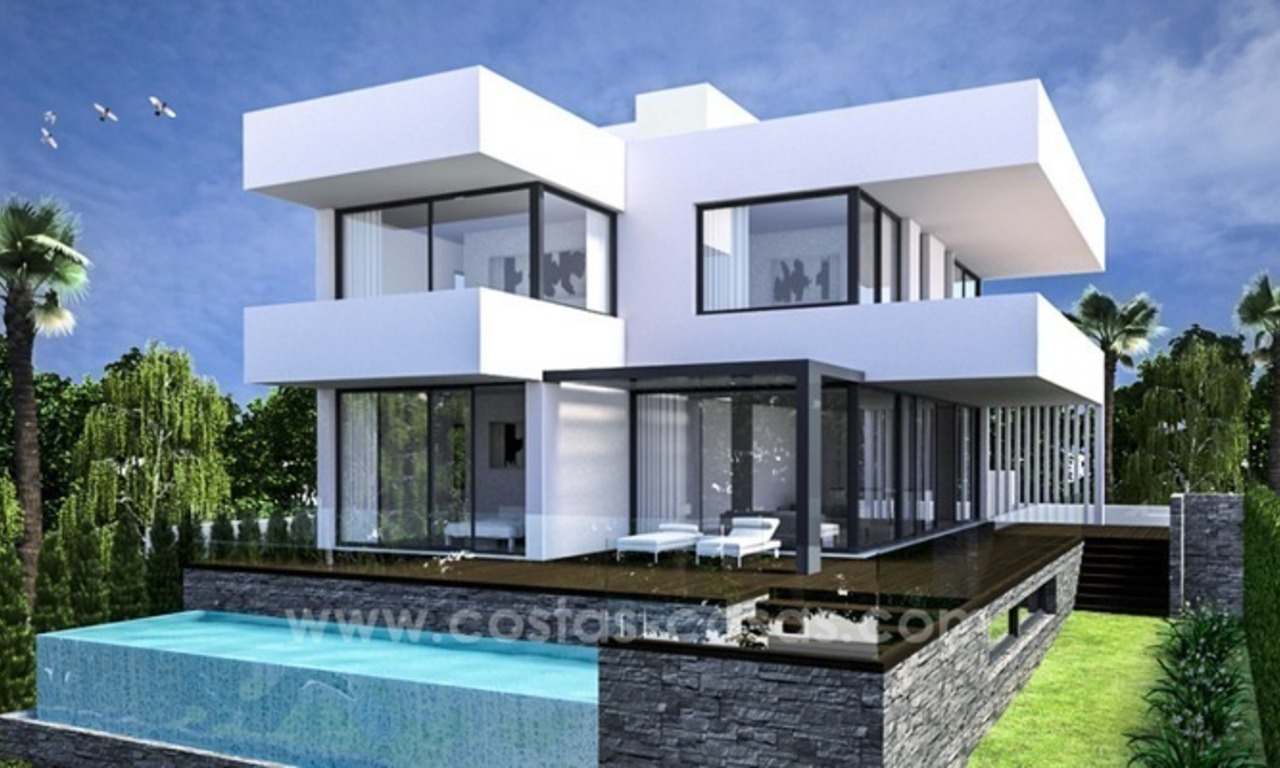 Moderne nieuwbouw villa te koop vlakbij het strand in Marbella oost 0