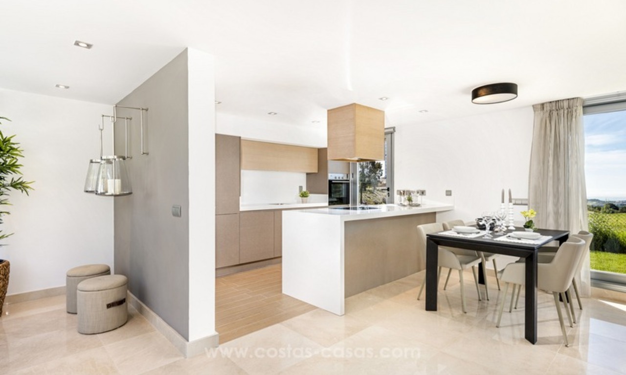 Moderne nieuwe luxe appartementen te koop in een golf resort in Mijas aan de Costa del Sol 25