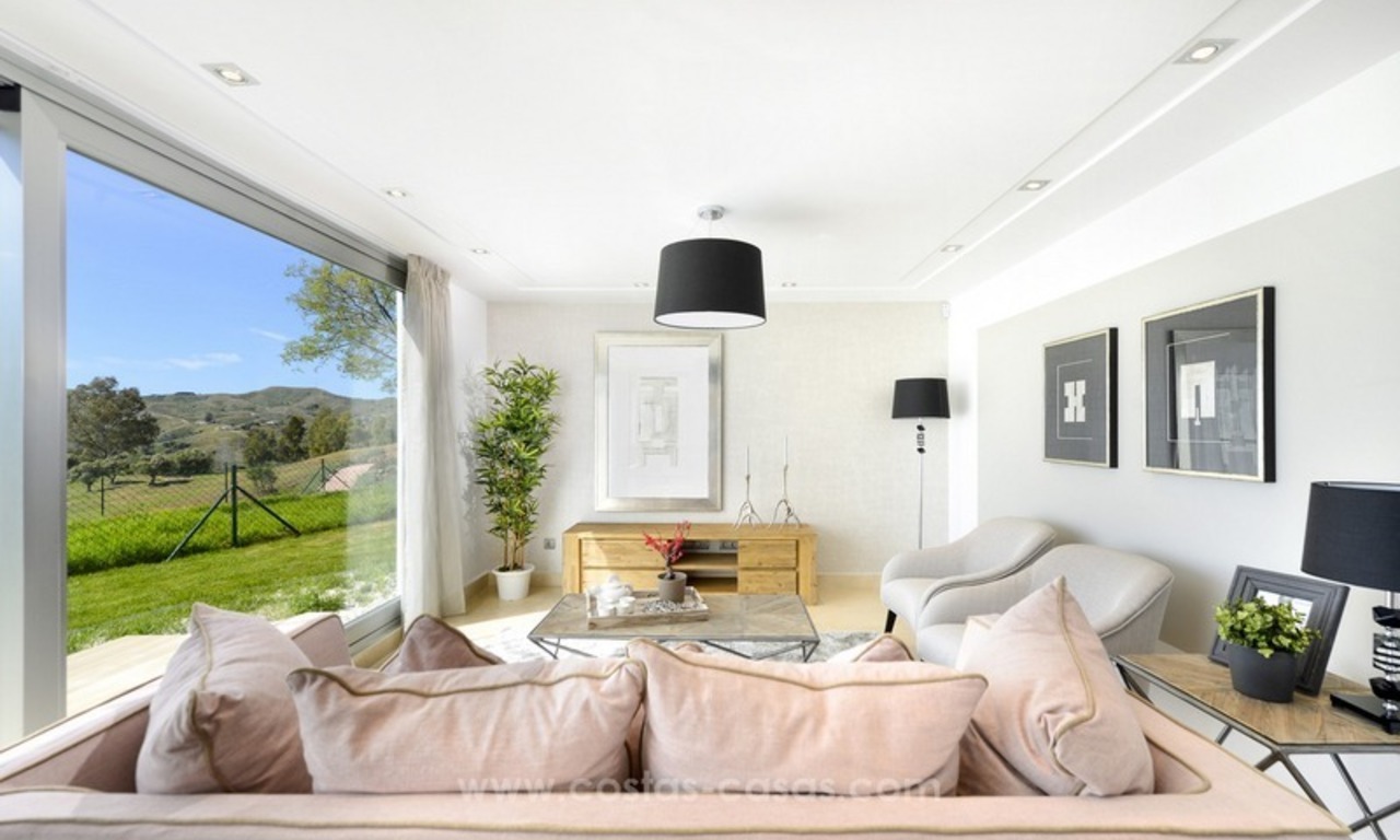 Moderne nieuwe luxe appartementen te koop in een golf resort in Mijas aan de Costa del Sol 27