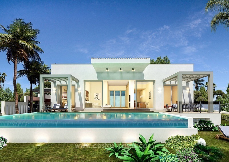 Nieuwe moderne luxe villa te koop in Nueva Andalucia, Marbella