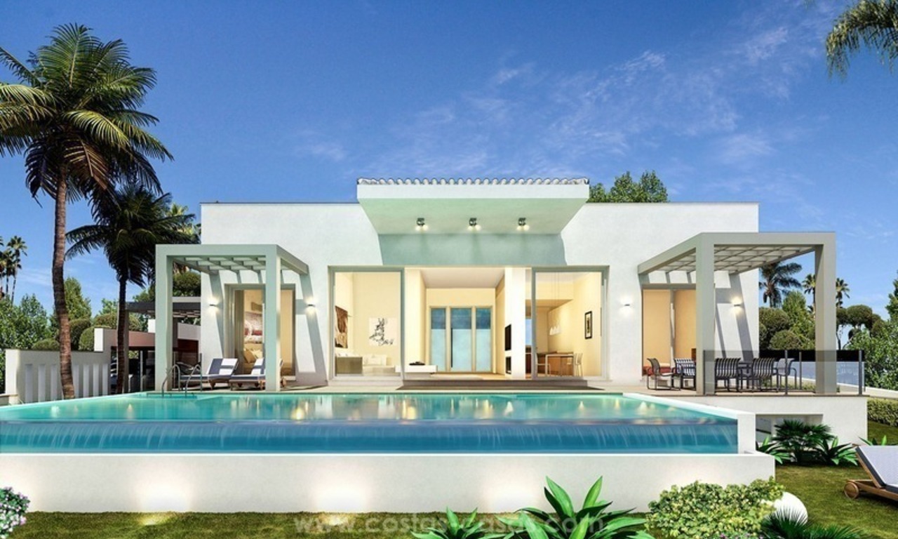 Nieuwe moderne luxe villa te koop in Nueva Andalucia, Marbella 0