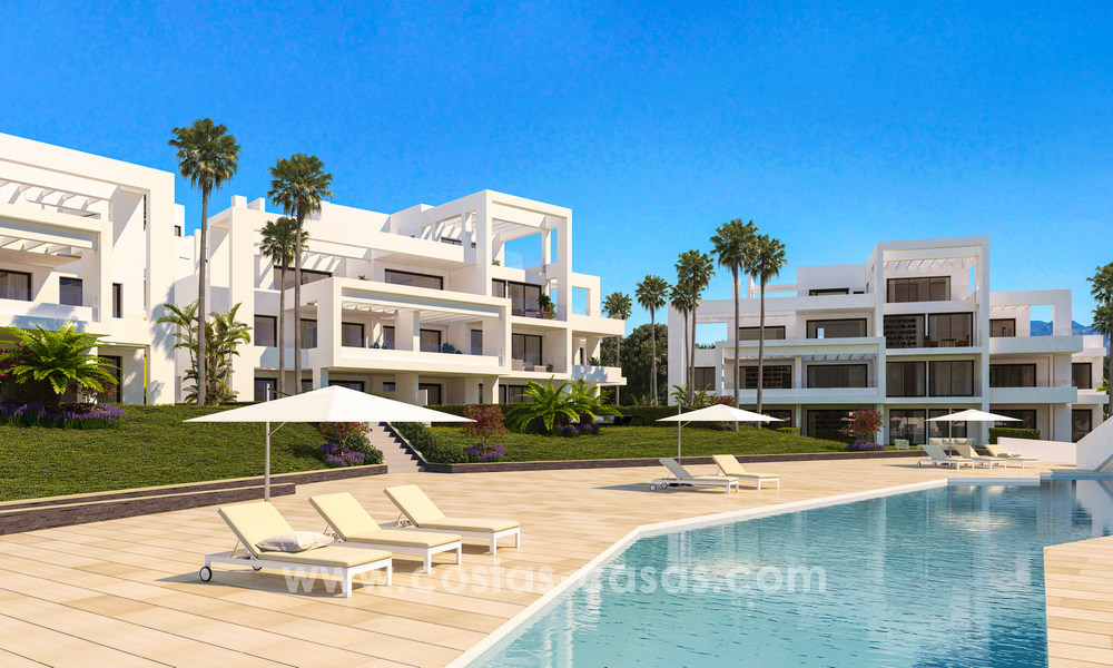 Moderne design appartementen te koop direct aan de golfbaan in Benahavis - Marbella 18840