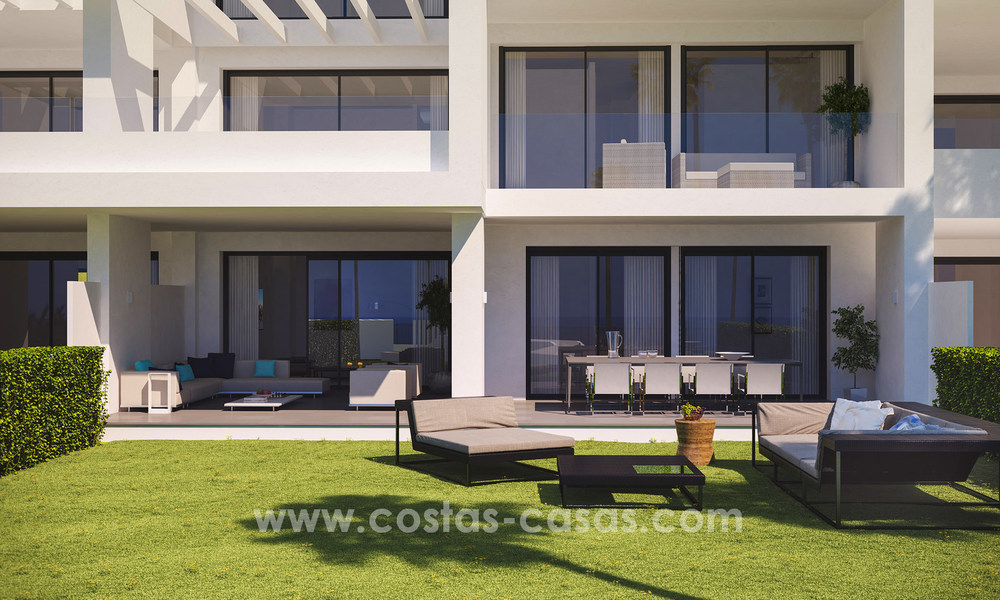 Moderne design appartementen te koop direct aan de golfbaan in Benahavis - Marbella 18841