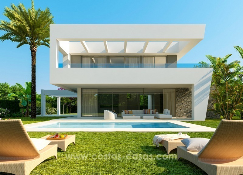 Nieuwe luxe Moderne Nieuwe villa´s te koop in oost Marbella
