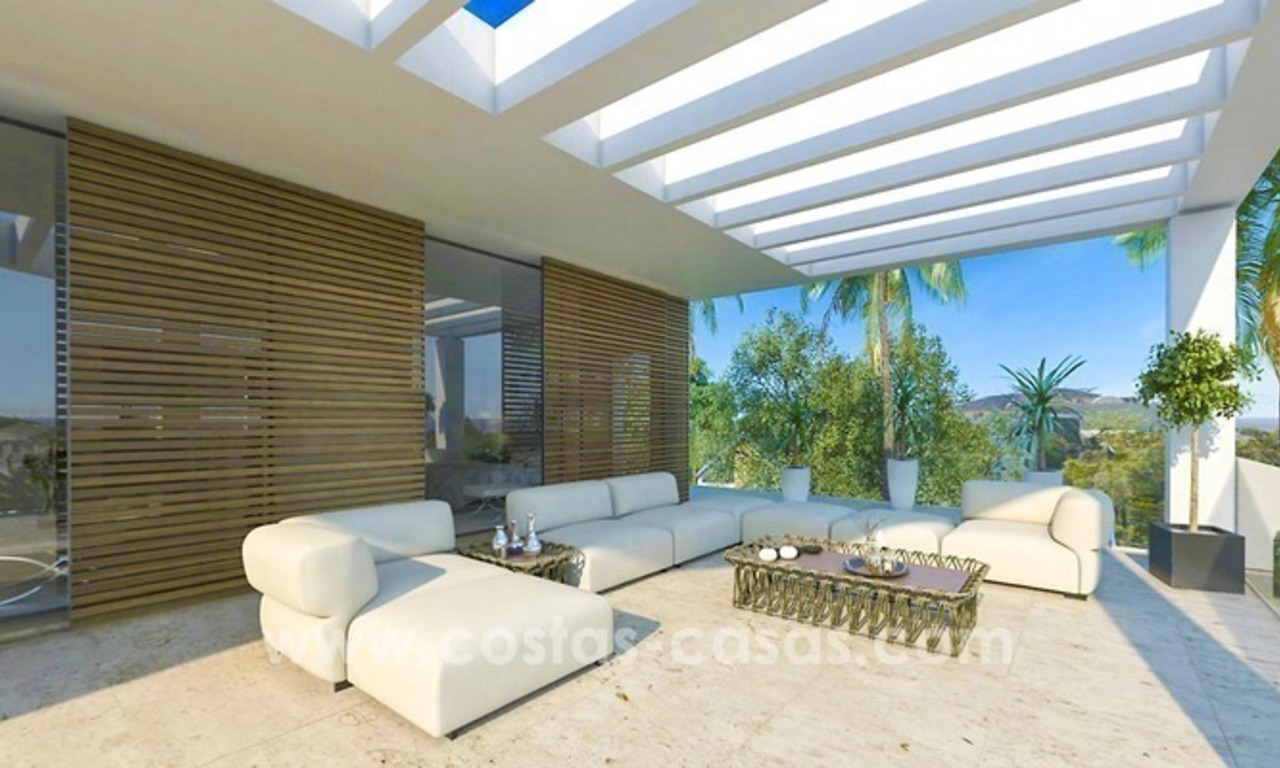 Nieuwe moderne villa te koop aan de golfbaan in Nueva Andalucia, Marbella 3