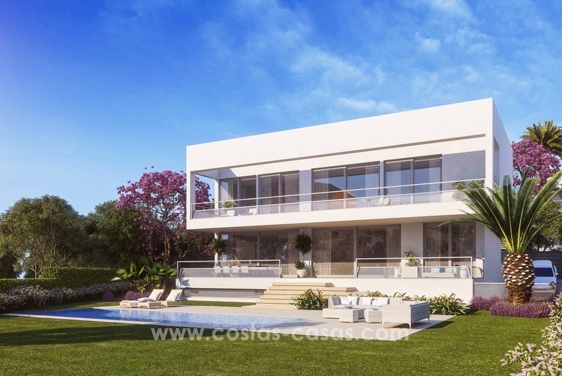 Nieuwe moderne design villa´s te koop, beachside in Guadalmina, Marbella