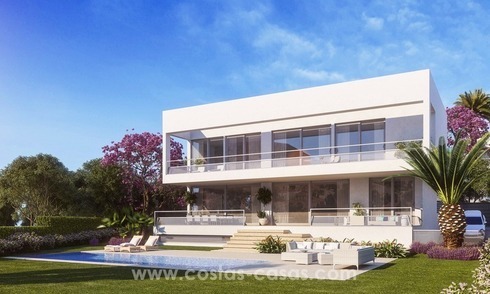 Nieuwe moderne design villa´s te koop, beachside in Guadalmina, Marbella 