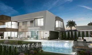 Nieuwe moderne design villa´s te koop met golf- en zeezicht in Marbella – Benahavis 6