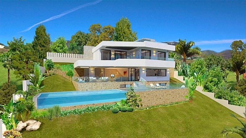 Koopje! Nieuwe moderne villa te koop met zeezicht in Benahavis – Marbella
