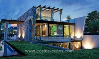 Nieuwe design villa´s aan de golfbaan in Nueva Andalucia te Marbella 1