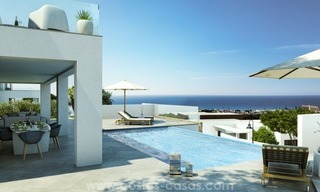 Nieuwe moderne villas te koop met zeezicht in La Cala de Mijas, Costa del Sol 4