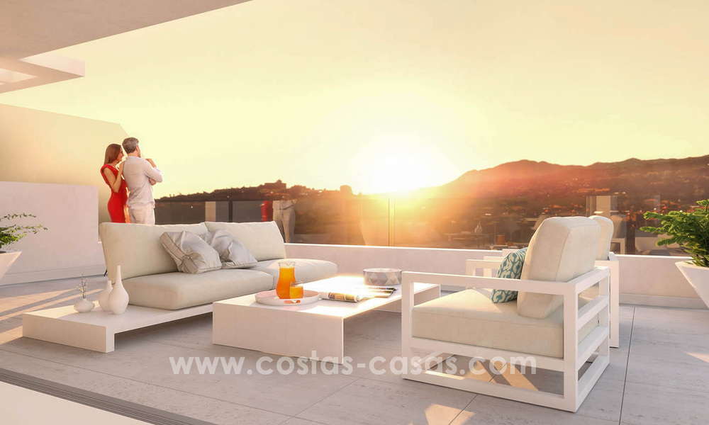 Instapklare moderne design appartementen te koop, nabij de golfbaan tussen Marbella en Estepona 23733