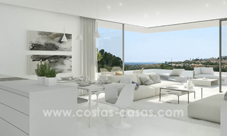 Instapklare moderne design appartementen te koop, nabij de golfbaan tussen Marbella en Estepona 23734 