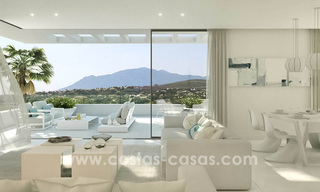 Instapklare moderne design appartementen te koop, nabij de golfbaan tussen Marbella en Estepona 23735 