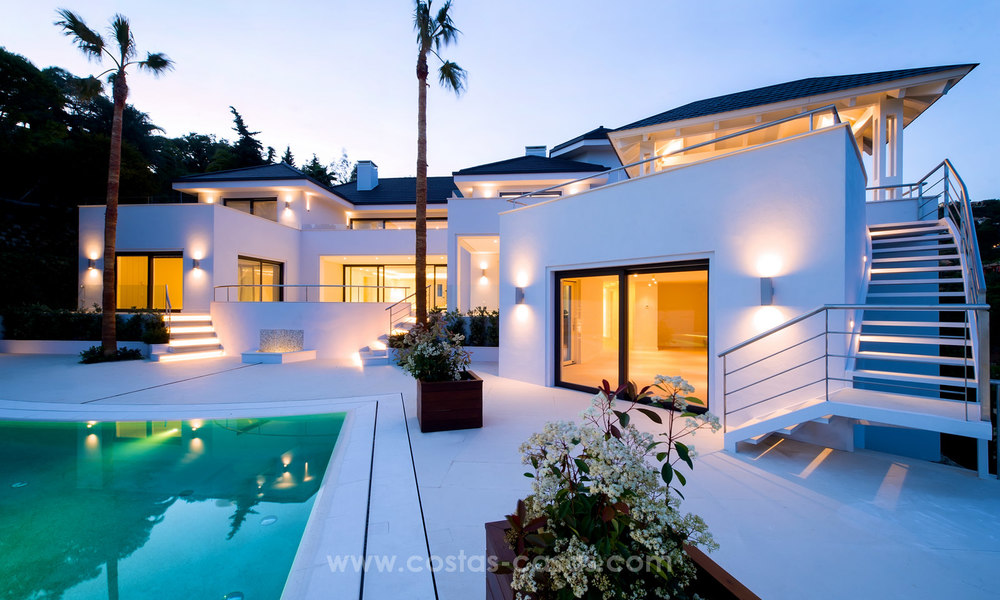 Moderne Design villa te koop met zeezicht in La Zagaleta, Benahavis – Marbella 21131