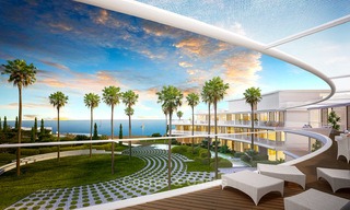 Instapklare spectaculair moderne luxe eerstelijns strand appartementen te koop in Estepona, Costa del Sol 3839 