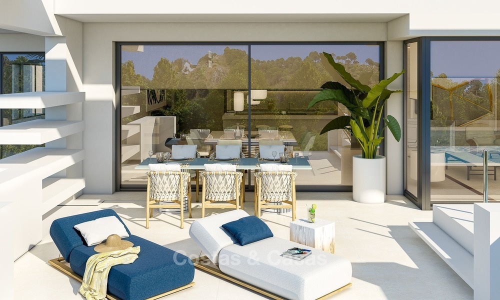 Moderne, prestigieuze nieuwbouw Appartementen en Penthouses te koop aan de Golden Mile, Marbella 1100