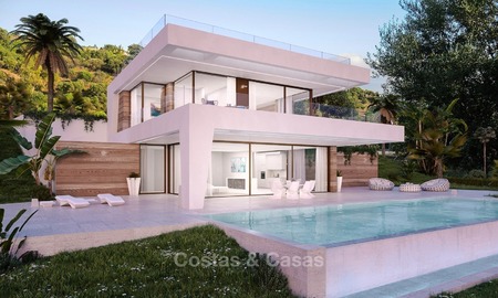 Koopje! Eerstelijns Golf, Moderne, Designer villa's met Panoramisch Uitzicht te koop op The New Golden Mile, Estepona - Marbella 1247