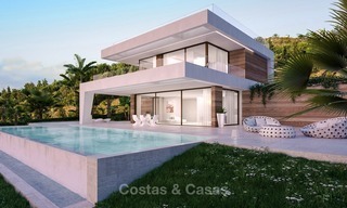 Koopje! Eerstelijns Golf, Moderne, Designer villa's met Panoramisch Uitzicht te koop op The New Golden Mile, Estepona - Marbella 1248 