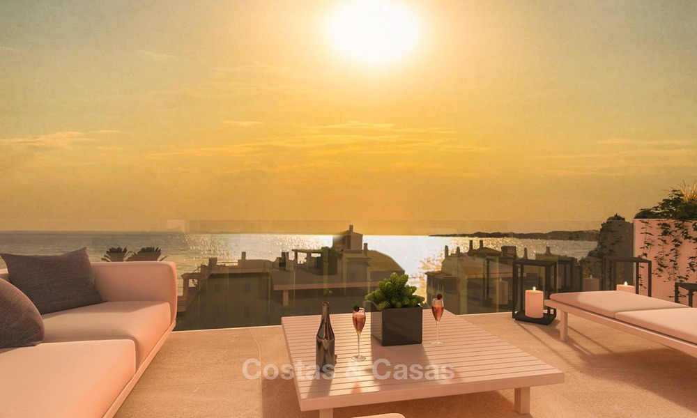 Moderne Appartementen met Zeezicht te koop, vlakbij het Strand in Benalmádena, Costa del Sol. Opgeleverd! 1279