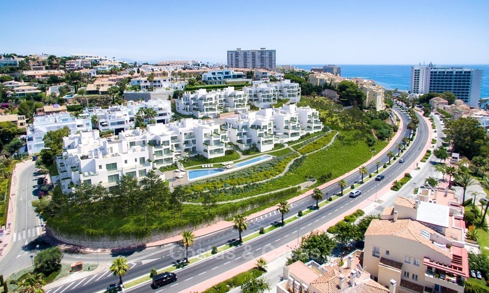 Moderne Appartementen met Zeezicht te koop, vlakbij het Strand in Benalmádena, Costa del Sol. Opgeleverd! 1281