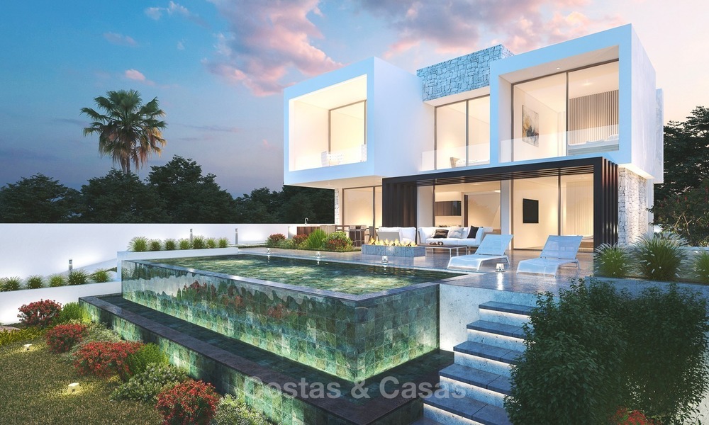 Nieuwbouw Project van Moderne Villa's met Zeezicht te koop, in Mijas, Costa del Sol 1309