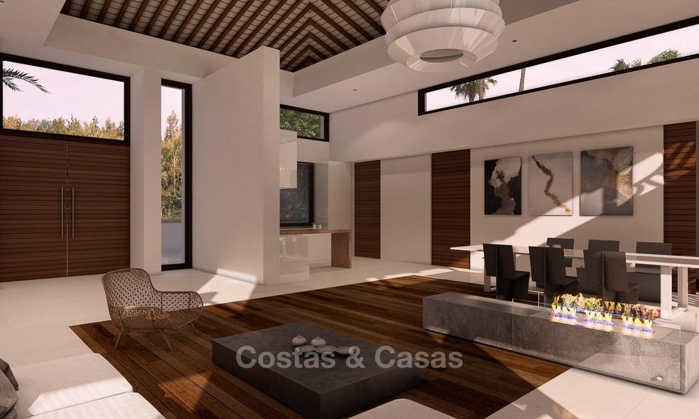 Nieuwe, Moderne Thaise stijl villa met Zeezicht te koop aan de New Golden Mile, Estepona - Marbella 2047