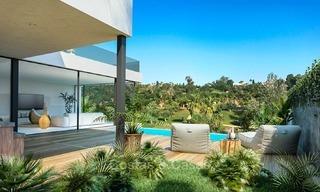 Moderne Hedendaagse villa's te koop in een Nieuw Project, Eerstelijns Golf in Estepona - Marbella 2061 