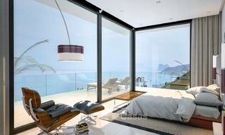 Tweedelijn strand, moderne, hedendaagse designer villa te koop in Estepona, Costa del Sol 2073 
