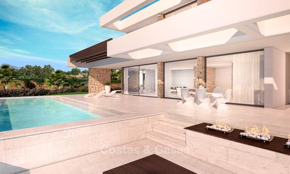 Moderne hedendaagse designer villa te koop met uitzicht op zee in Benalmadena aan de Costa del Sol 2102