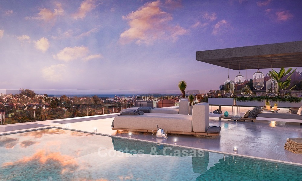 Luxe Gated Community met exclusieve, moderne boetiekstijl appartementen met privézwembad te koop in Marbella - Estepona 2305