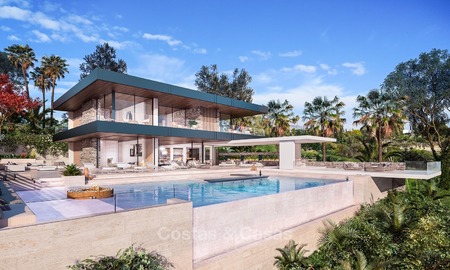 Moderne, hedendaagse, mediterrane stijl villa met zeezicht in Gated community te koop in Benahavis - Marbella 2720