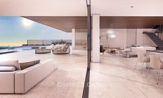 Moderne, hedendaagse, mediterrane stijl villa met zeezicht in Gated community te koop in Benahavis - Marbella 2722 