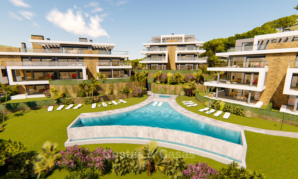 Nieuwe moderne appartementen te koop op de New Golden Mile, tussen Marbella en Estepona 3400