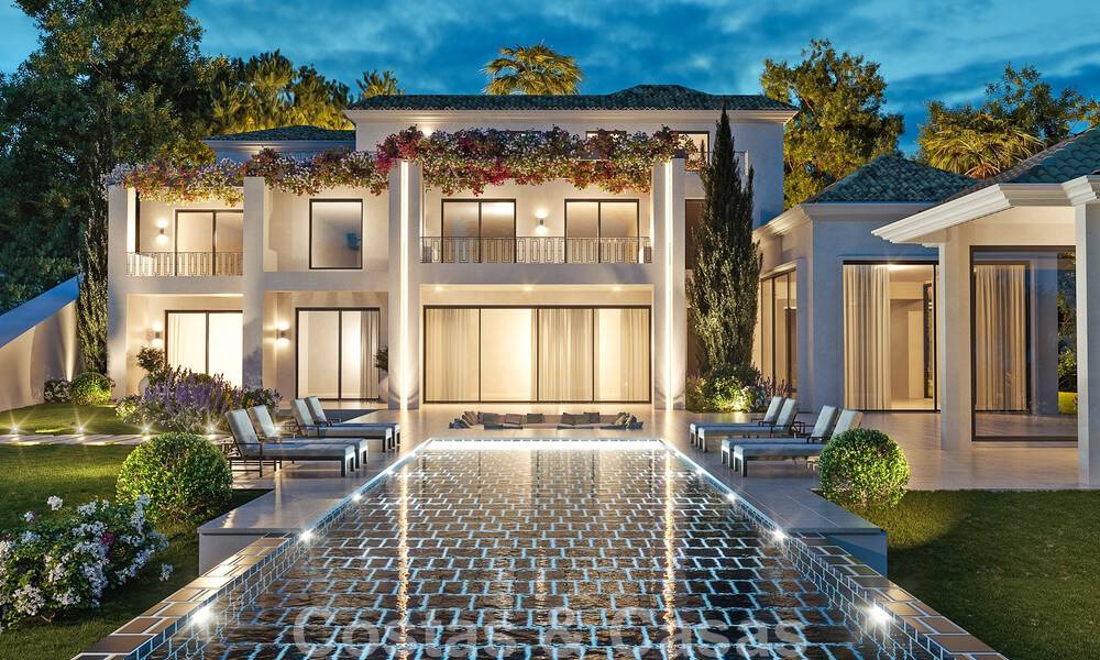 Project met ruim perceel en spectaculaire nieuwbouw villa te koop, in een exclusief golfresort, eerstelijns golf in Benahavis - Marbella 50218