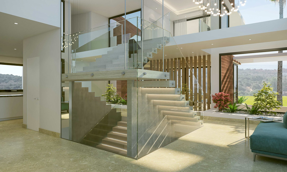 Luxe nieuwbouw villa te koop, in een exclusief golf resort, eerstelijn golf in Benahavis, Marbella 3479