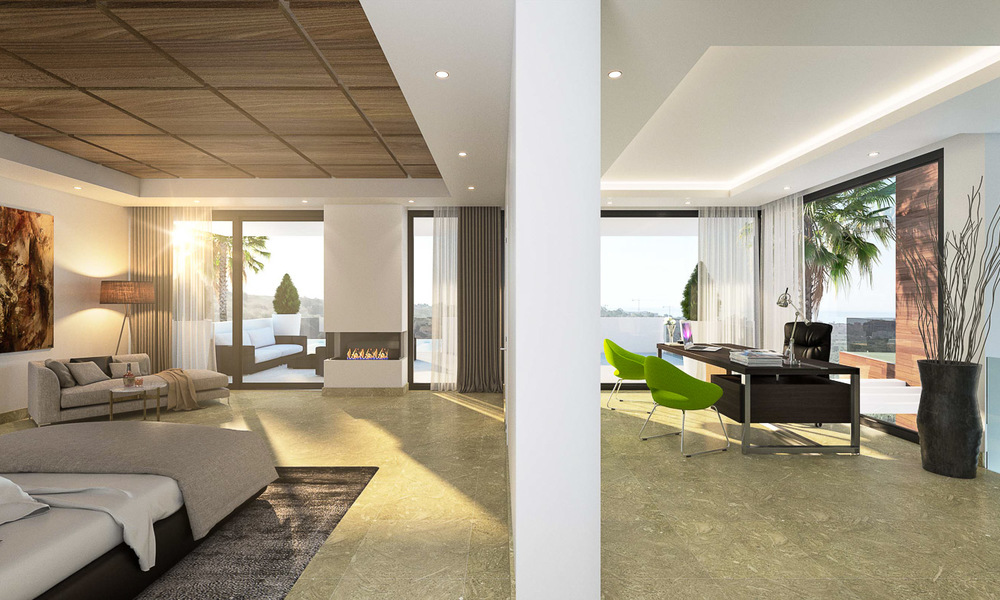 Luxe nieuwbouw villa te koop, in een exclusief golf resort, eerstelijn golf in Benahavis, Marbella 3476